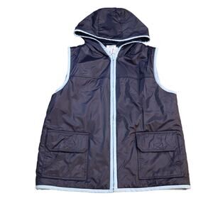 Highway Sport Vest Womens Medium Blue Lightweight Casual Performance Hooded